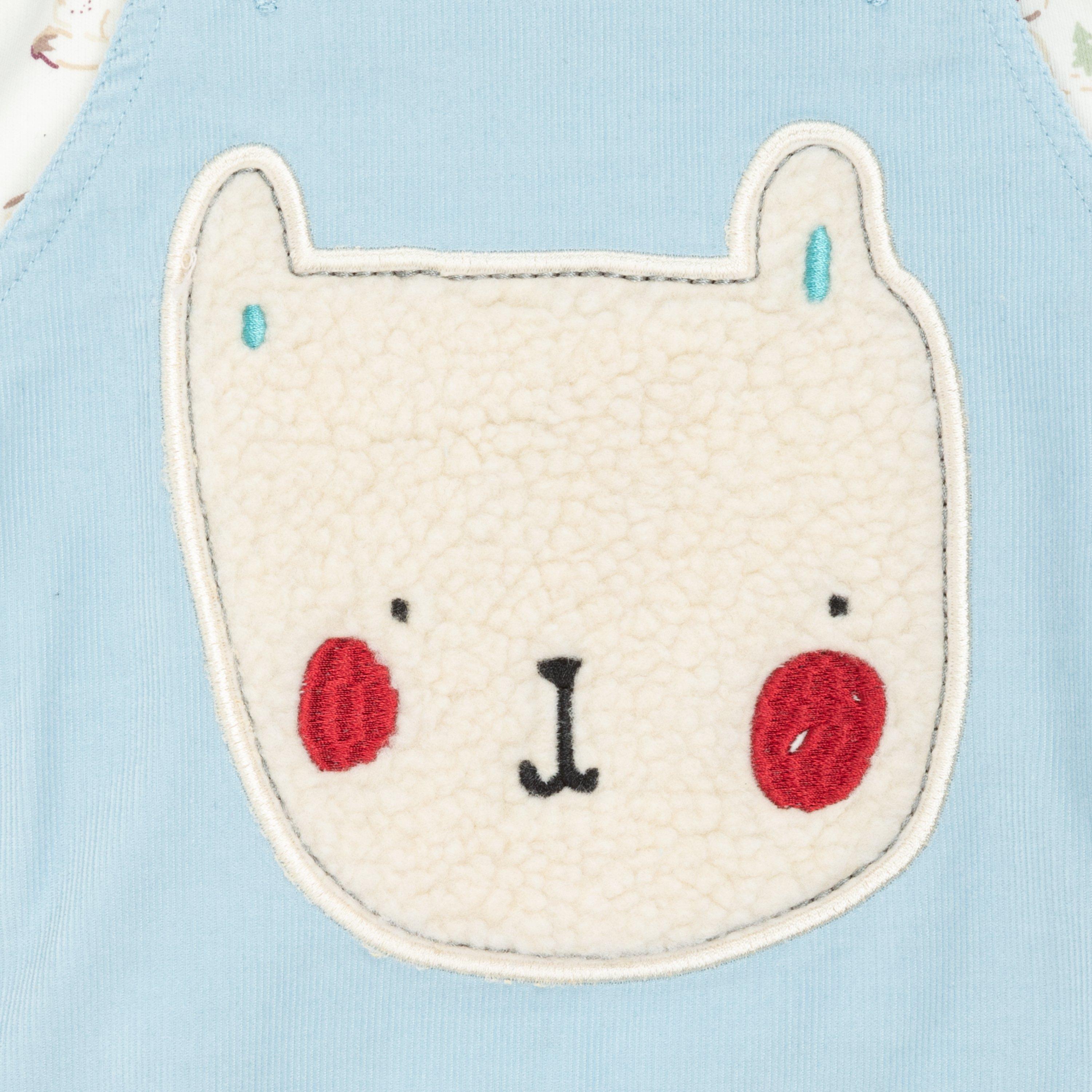 Hello World HelloW Bear Dungarees Outfit Babies