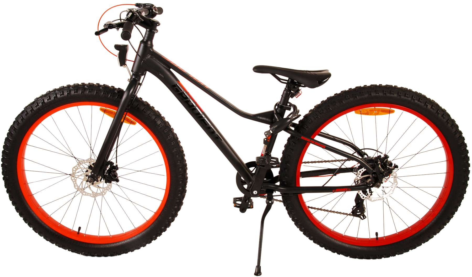 TPFSports Gradient Kinderfahrrad - Jungen - 26 Zoll - 7-Gang - Scheibenbremse - Schwarz