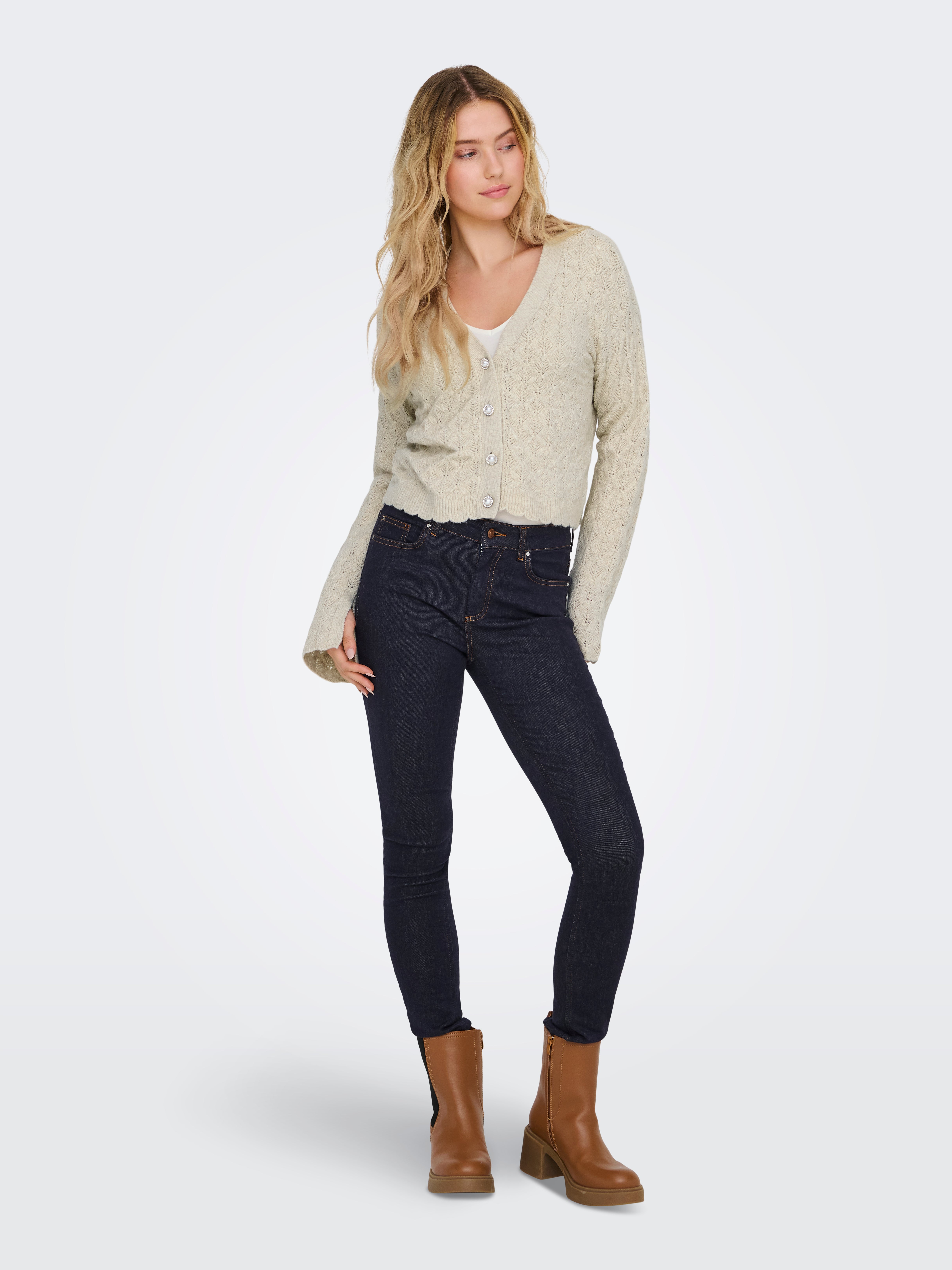 ONLLIANA Strickjacke Pumice Stone
