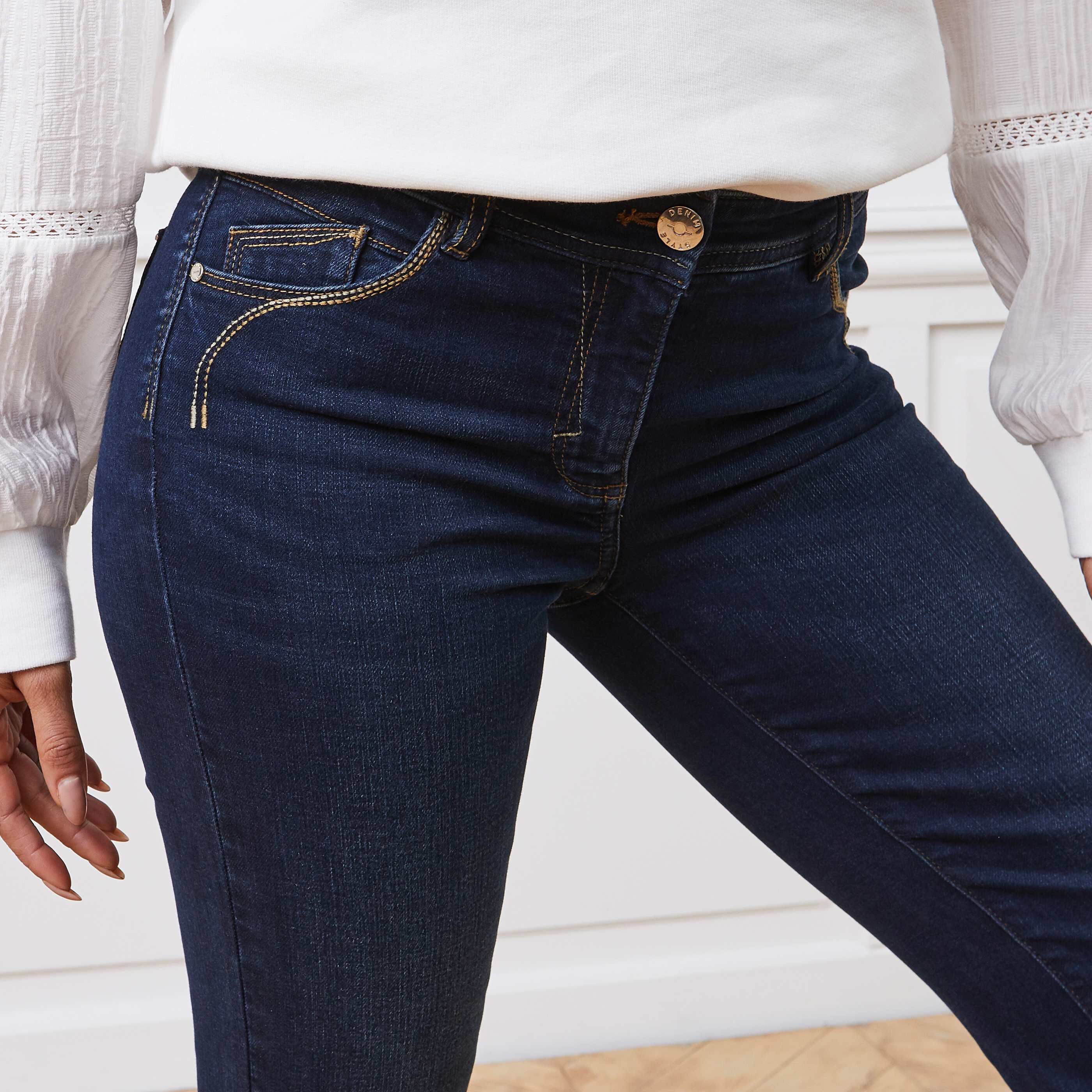 Jean droit NEW YORK femme - DARK RINSE
