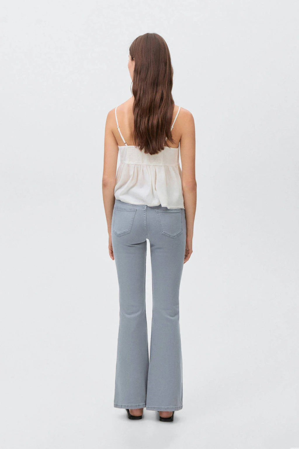 MANGO TEEN flared jeans light blue denim