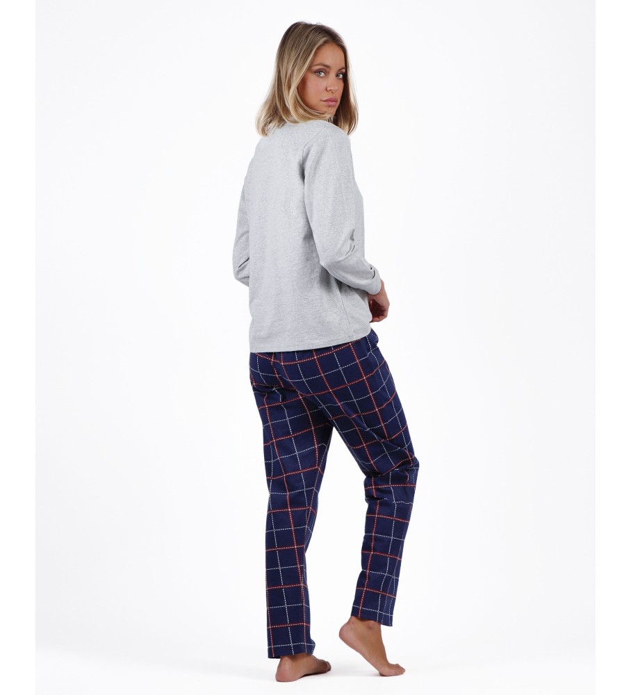 Pijama Admas de manga comprida com a inscrição 