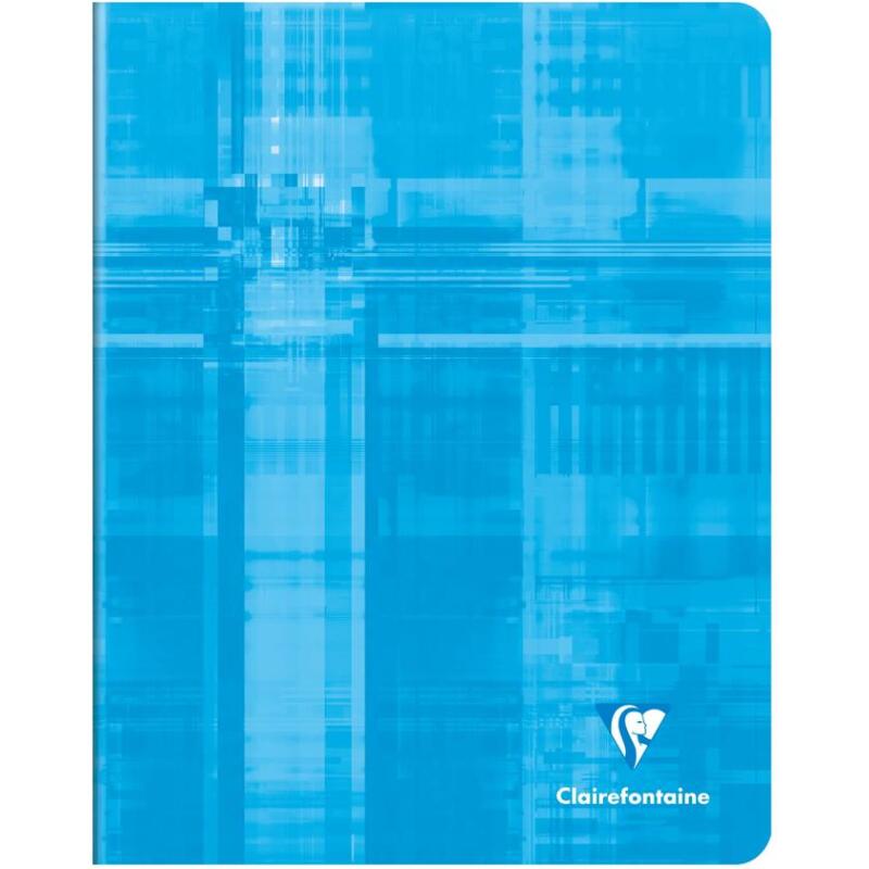 Cahier piqué 16,5x21cm 96 pages petits carreaux + marge - Assortis