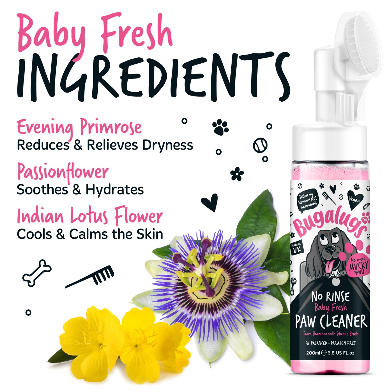 Bugalugs Pfotenreiniger Baby Fresh 200 ml