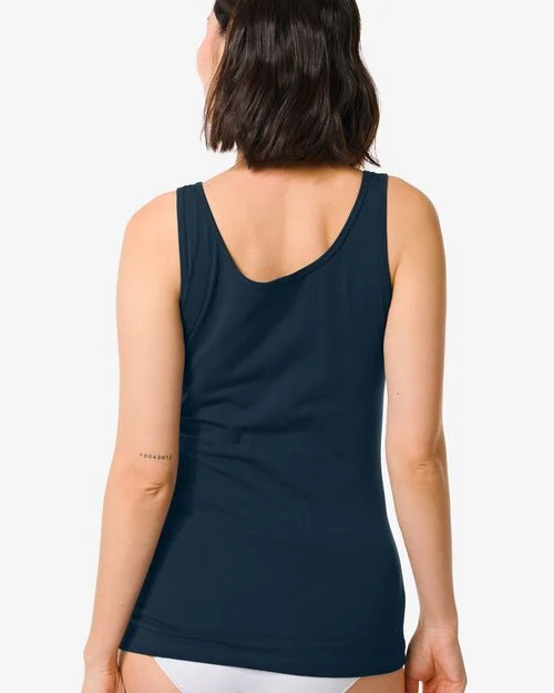 débardeur femme bleu foncé