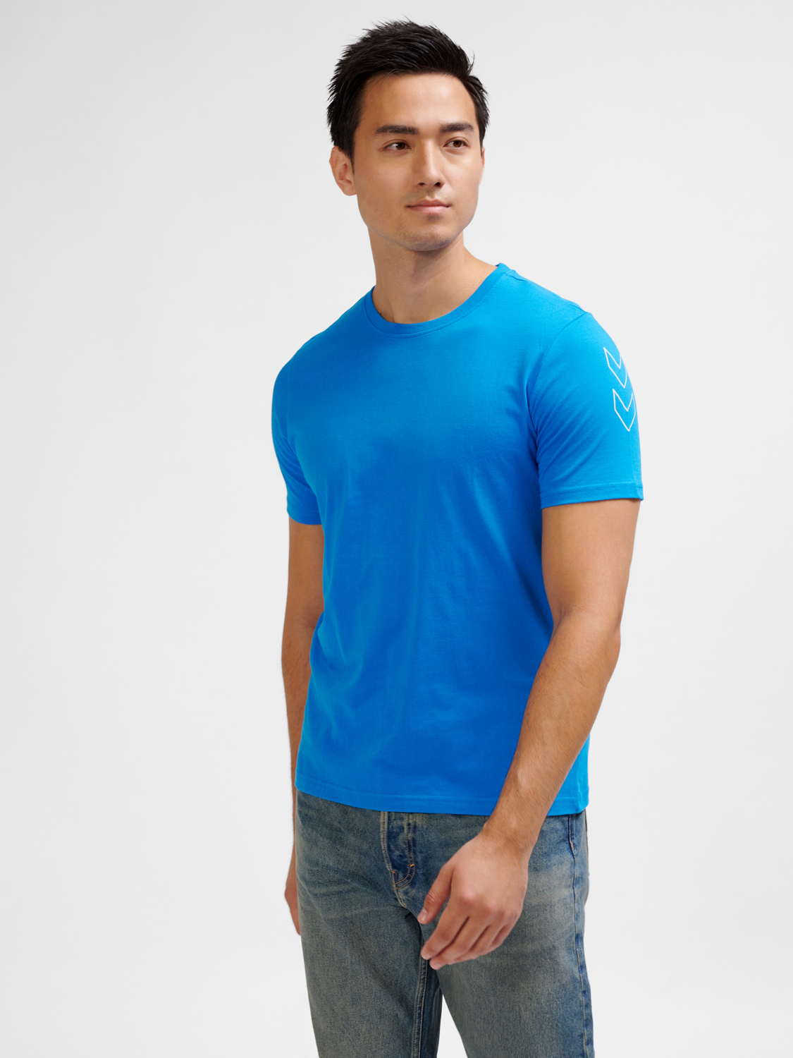 hmlELEMENTAL CHEVRON COTTON TEE