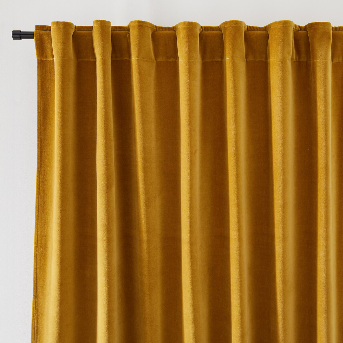 LA REDOUTE INTERIEURS<br>Cortina de veludo com acabamento em laços ocultos, Veludo