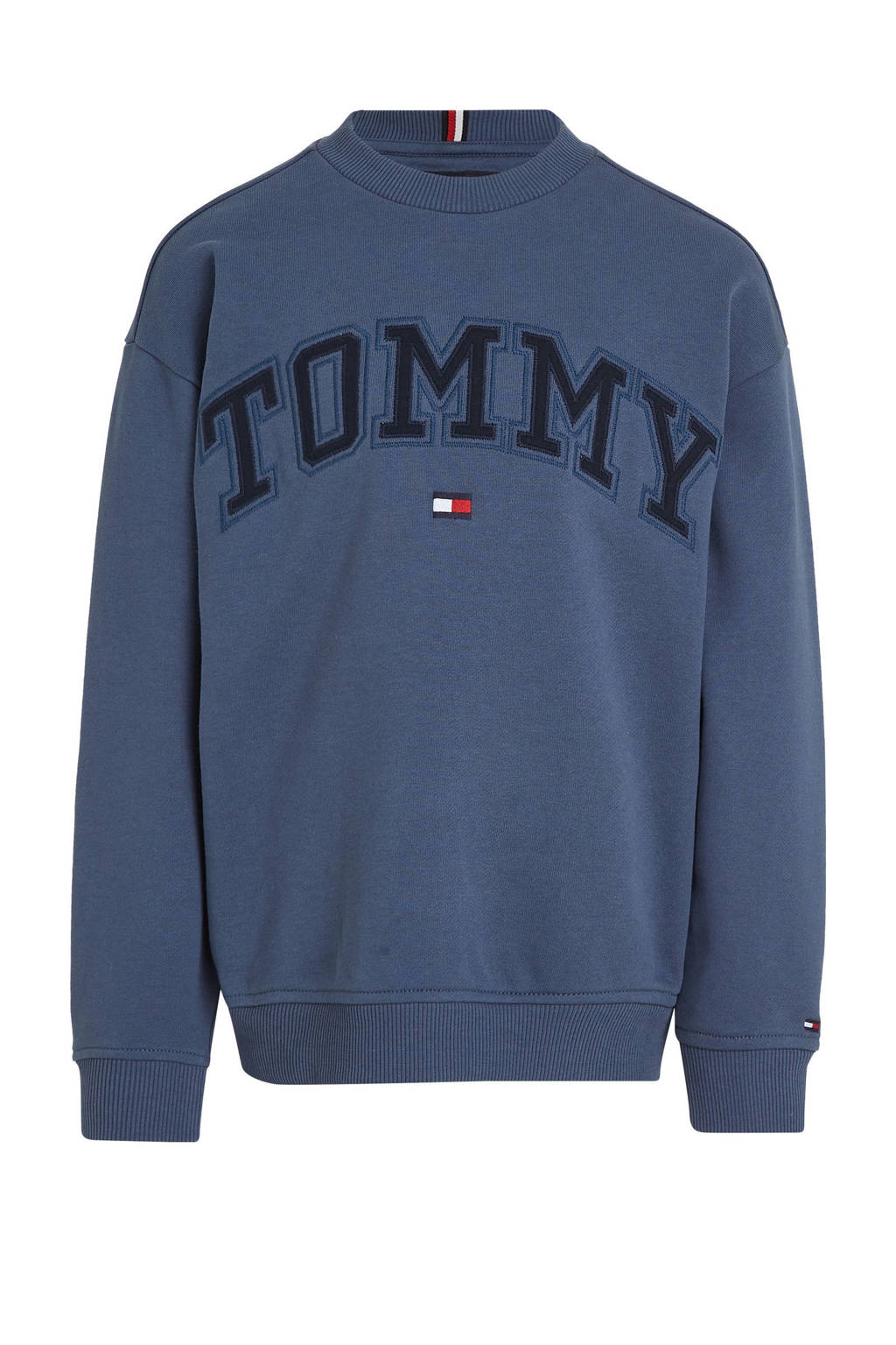 Tommy Hilfiger sweater met logo donkerblauw