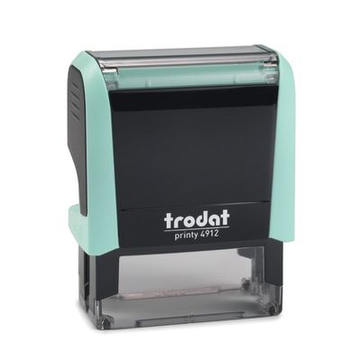 Trodat - Tampon Printy 4912 à faire soi-même - 4 lignes - vert pastel