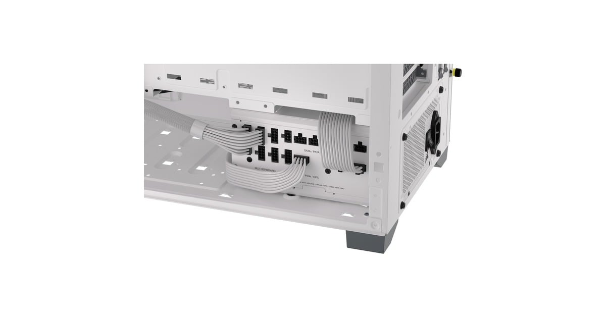 CorsairRM1000x SHIFT White modulaire 1000 watt voeding   (Wit, 1x 12V-2x6, 4x PCIe)