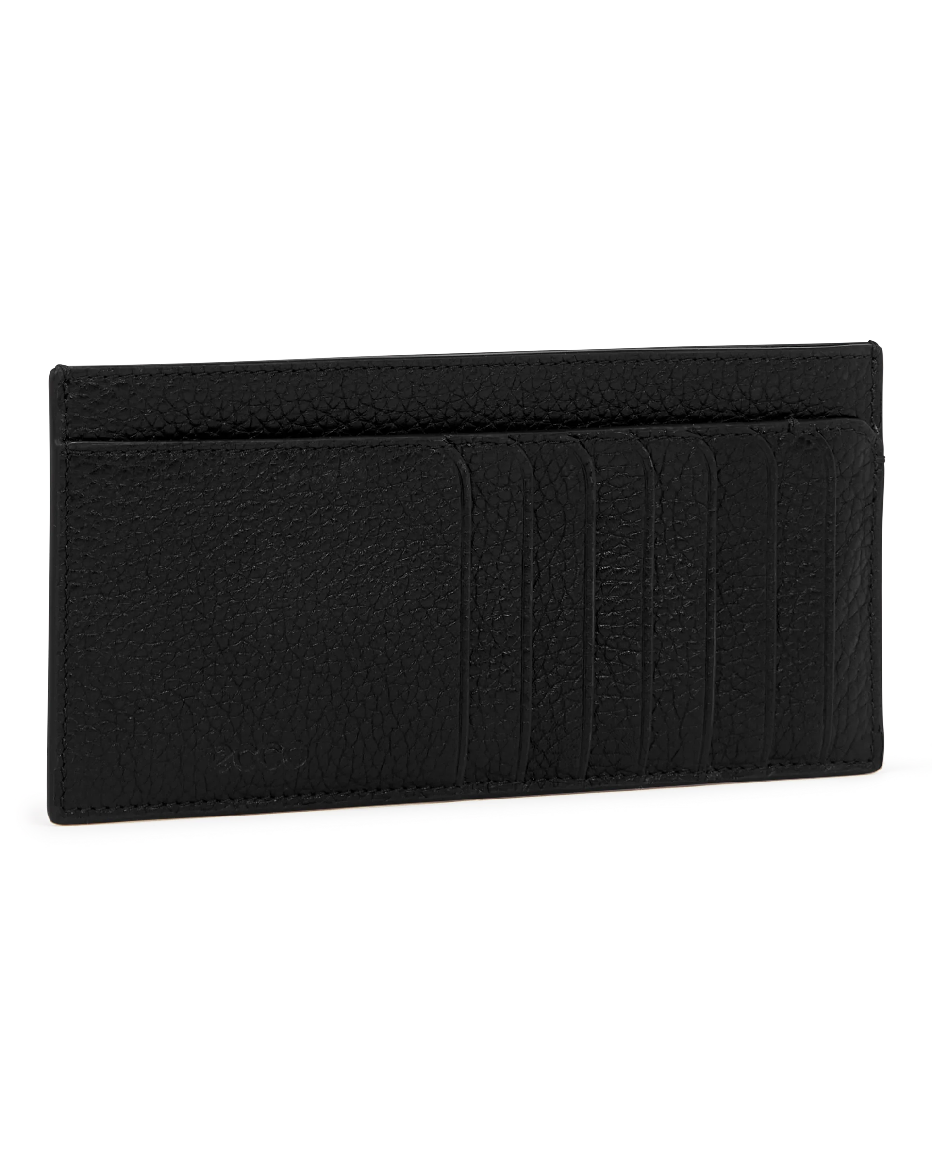 ECCO Wallet Kleine Leder-Geldbörse Schwarz 8,5X17,5X0,5 cm