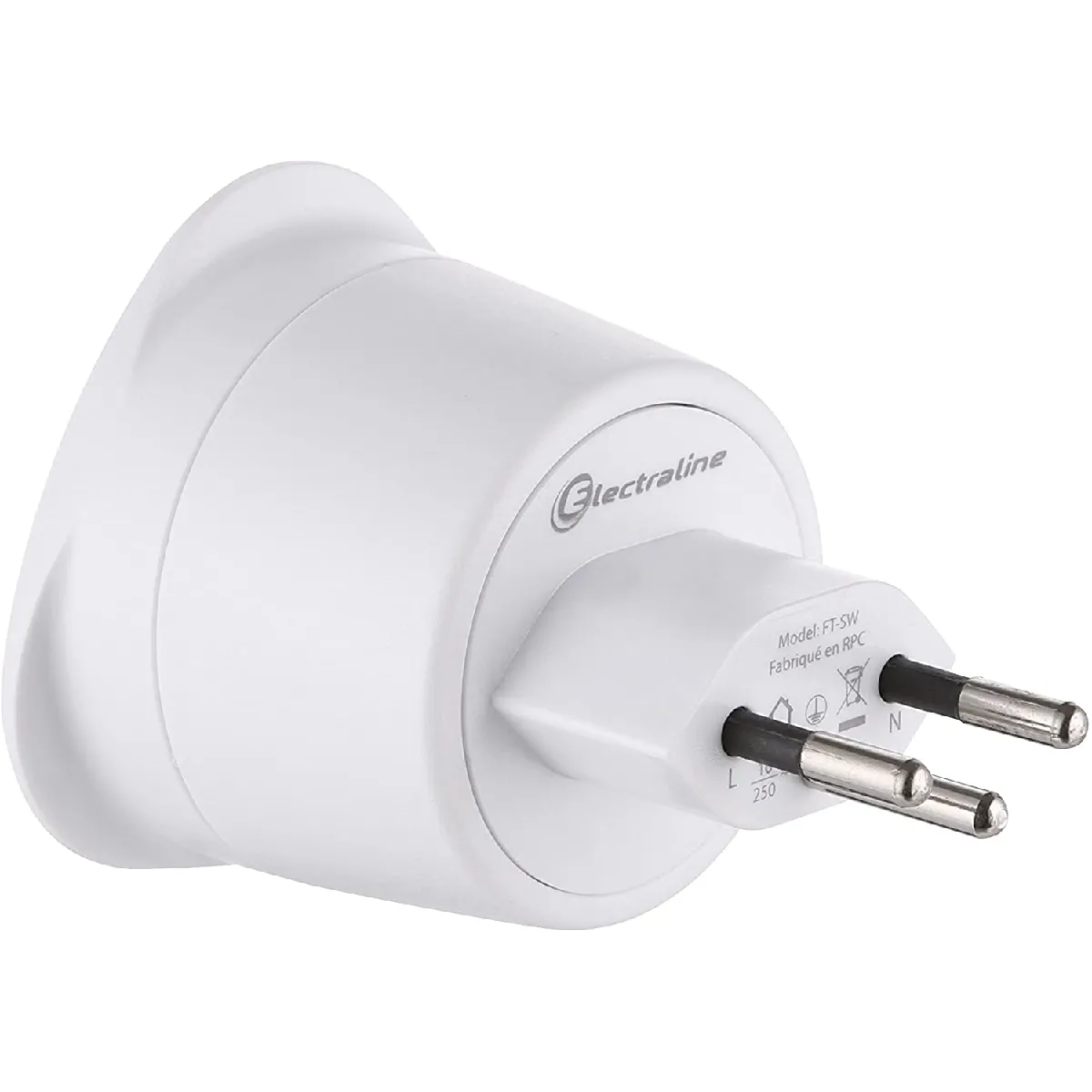 Electraline Adaptateur Voyage France/Europe
