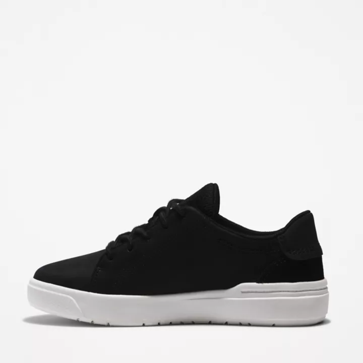 Basket basse à lacets Seneca Bay pour enfant en noir