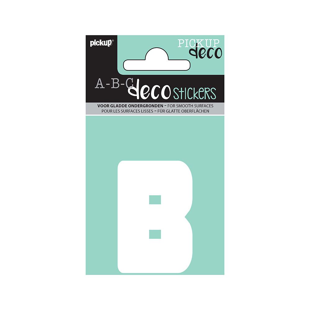 BOKSTAVER PICKUP B ABC DECO ANNA 60 MM B HVIT