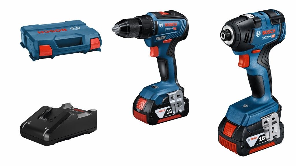 Bosch Combipack 18V GSR   GBH Accu toolkit in L-Case - 06019J2108