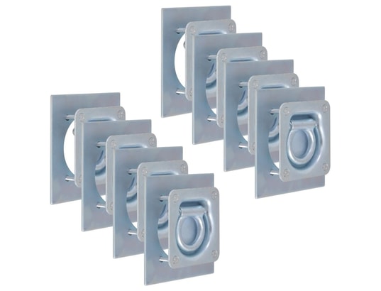 VIDAXL - Anneau d'arrimage pour remorque 8 pcs acier galvanisé 2000 k...