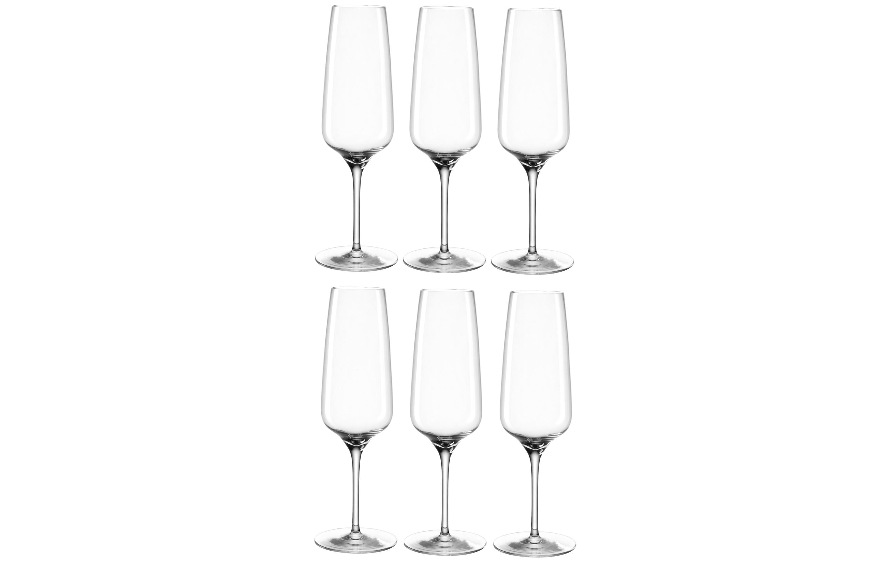 Sektglas Cesti 240 ml, 6 Stück, Grau/TransparentKelchglas-Set