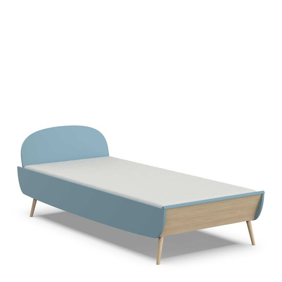 Firmiana Lit junior   Bleu Orage / Bois Naturel        90 x 200 cm   de               CBA Meubles