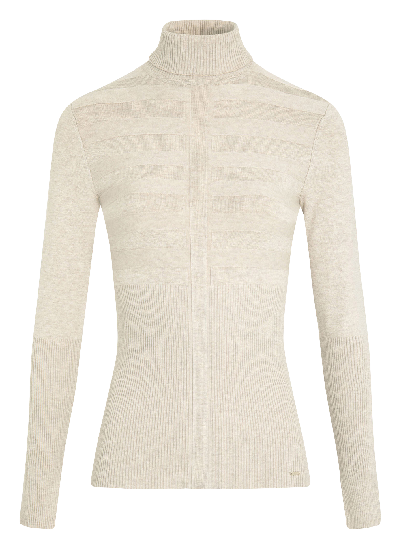 Pull col roulé | Beige