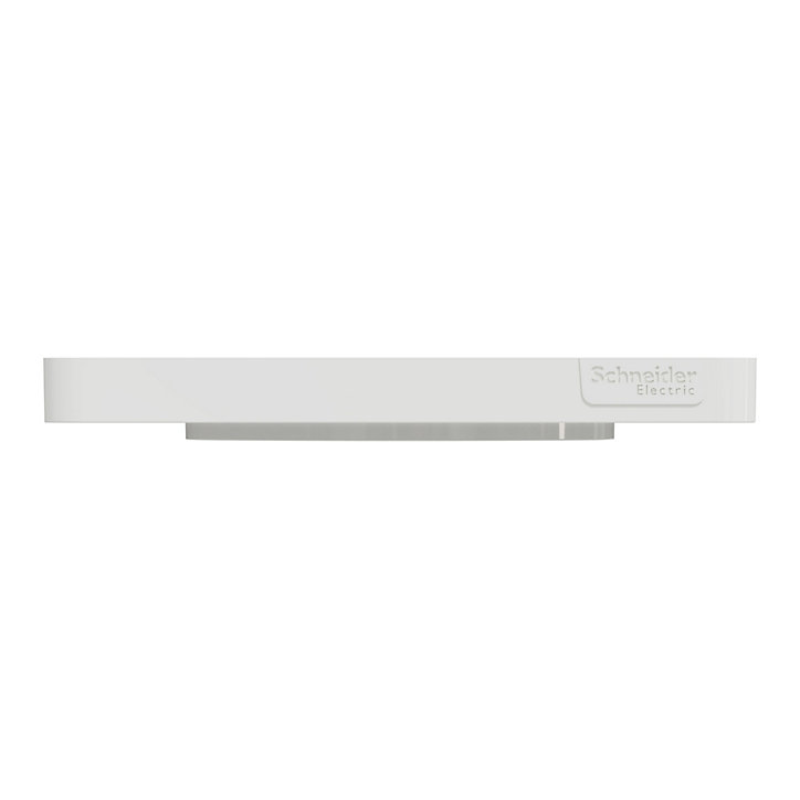 Plaque de finition simple Schneider Electric Odace Touch pierre Galet liseré blanc