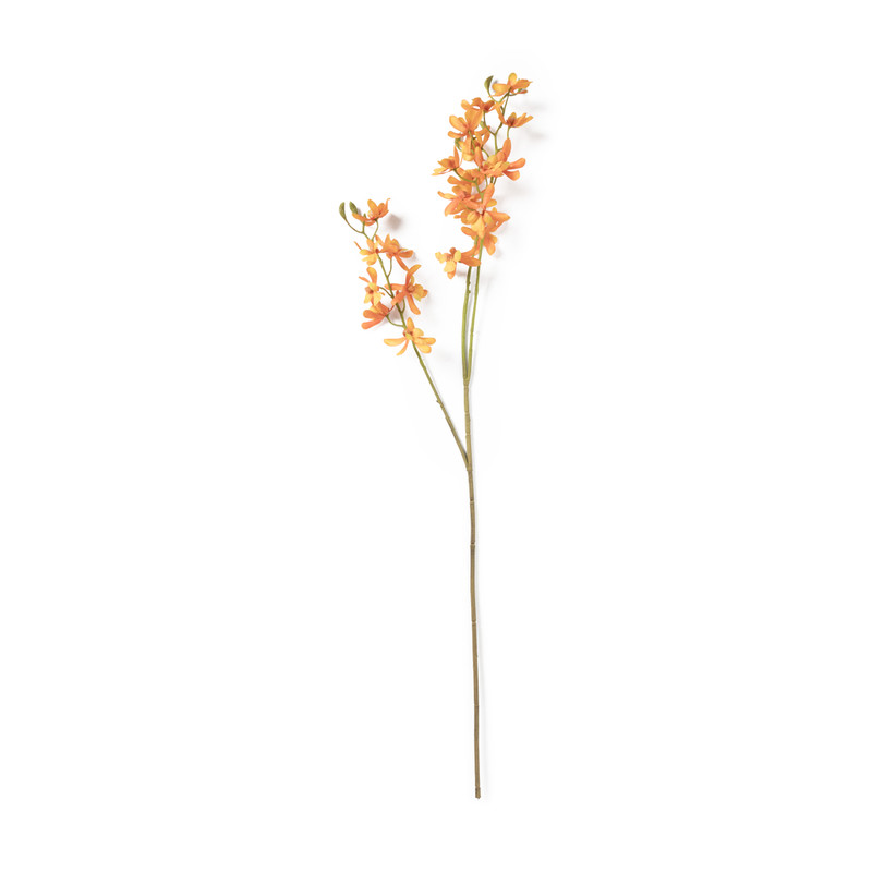 Kunstbloem orchidee - oranje - 72 cm