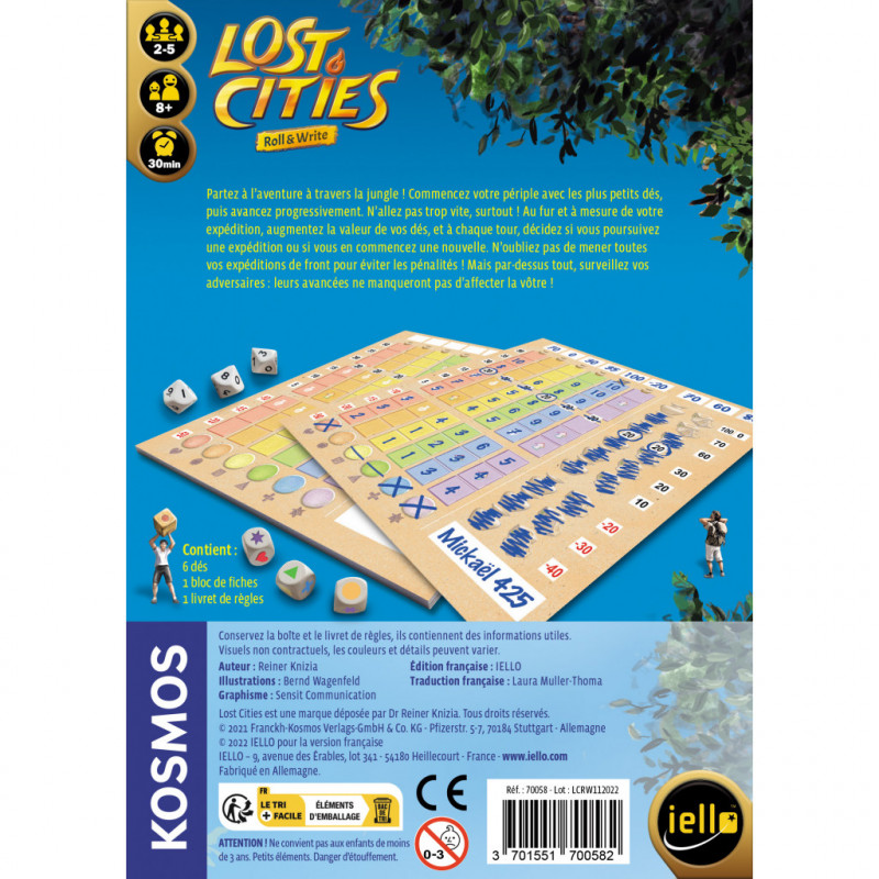 Lost Cities : Roll & Write