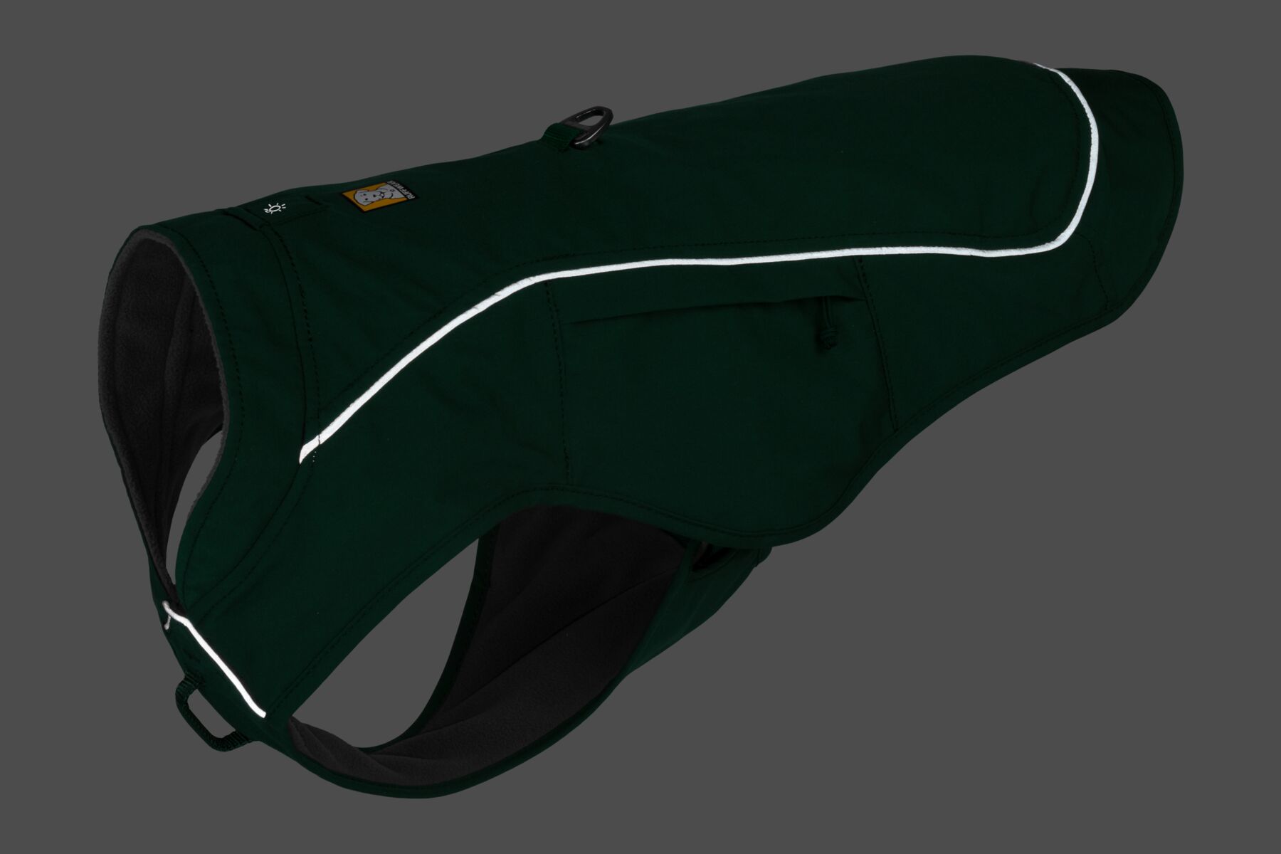 Veste avec harnais intégré et attache de laisse, overcoat fuse™. Couleur: evergreen (vert), taille: m