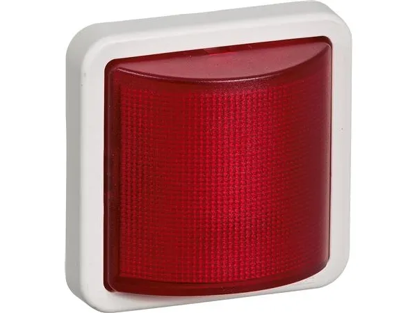 LAURITZ KNUDSEN Opus® 74 signallampe LED 12V AC/DC, konstant/blink rød.