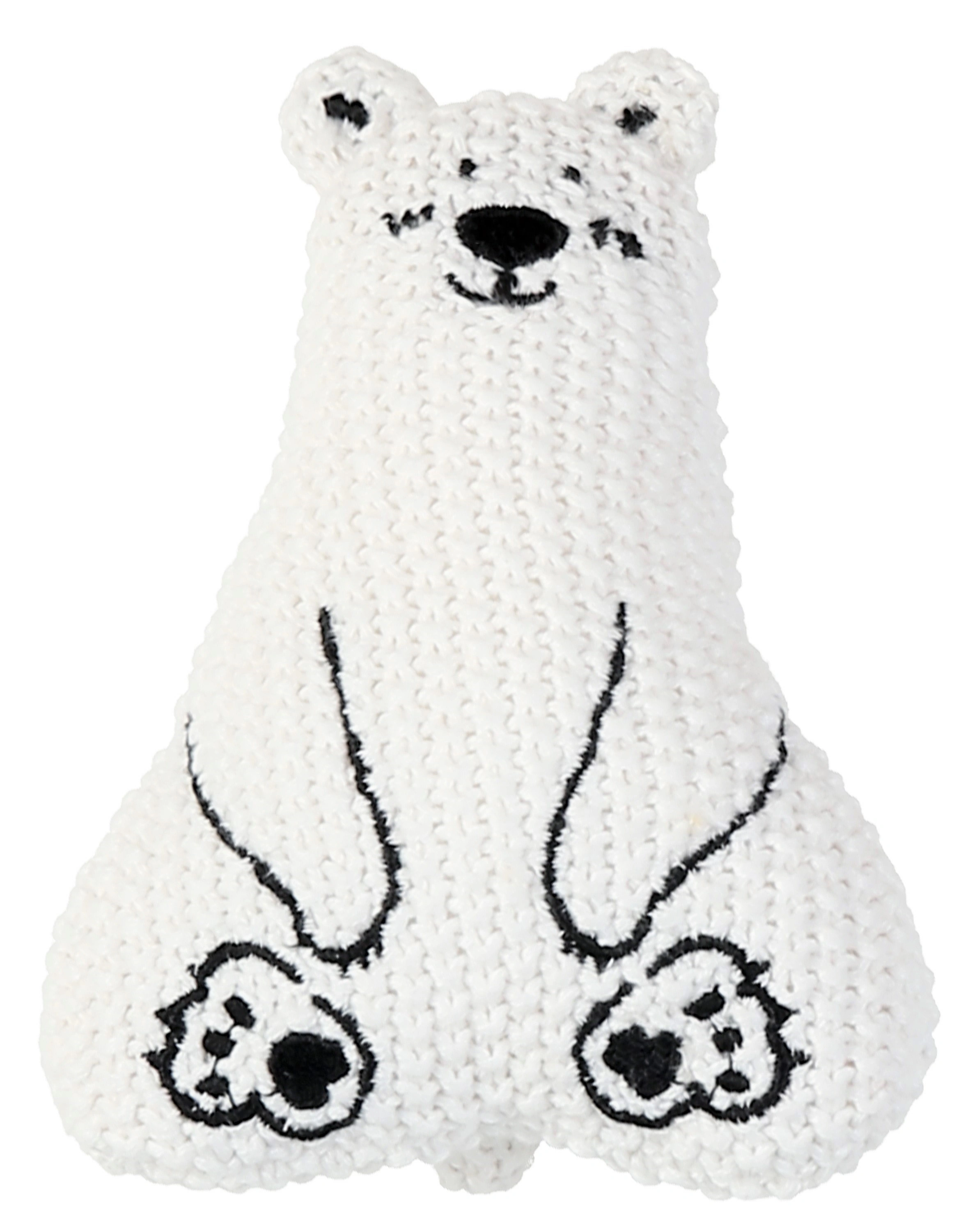 Rassel EISBÄR in weiß