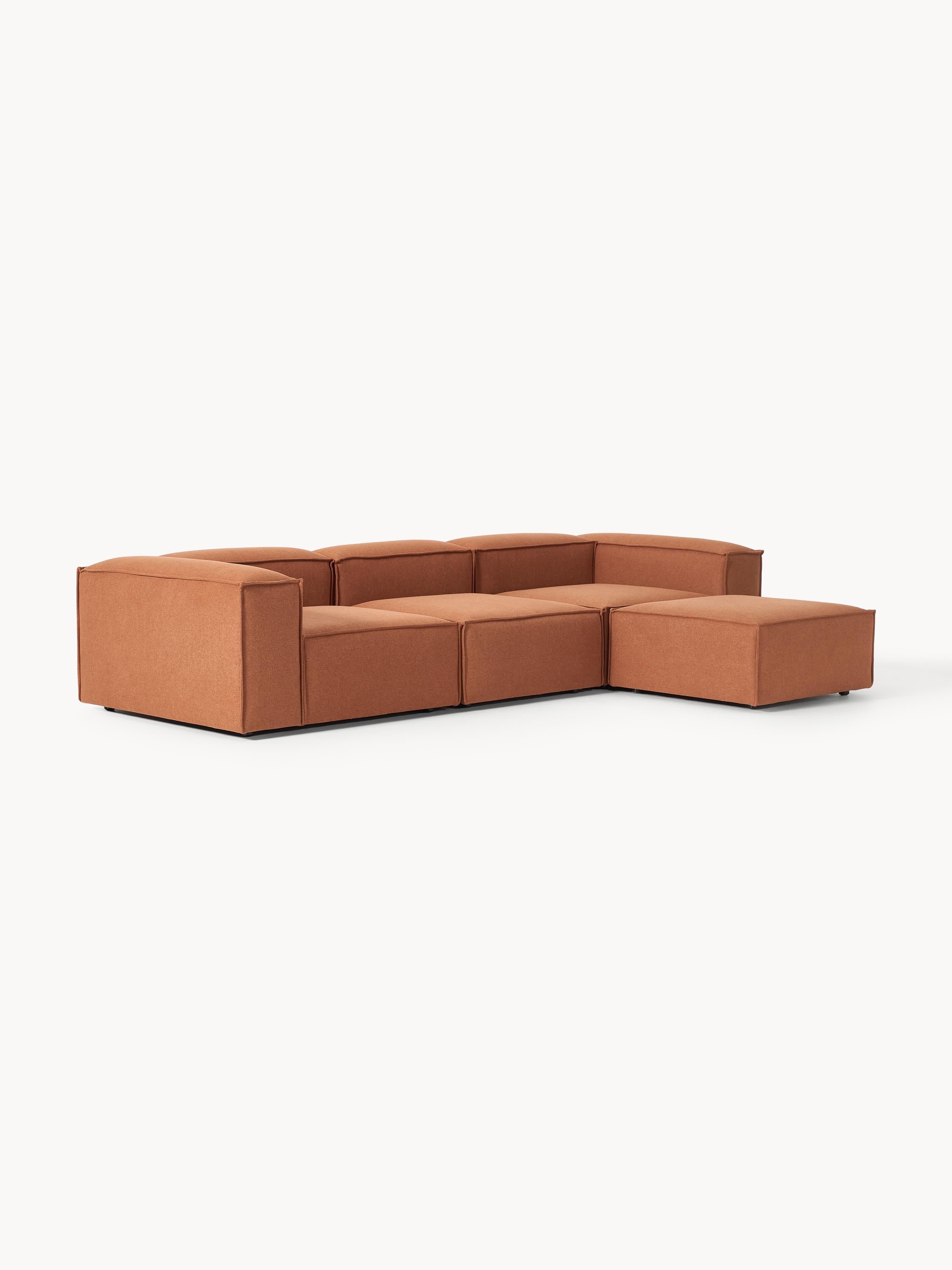 Modulaire bank Lennon (4-zits) met poef (links/rechts)