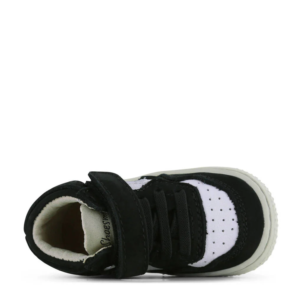 Shoesme leren sneakers zwart/wit