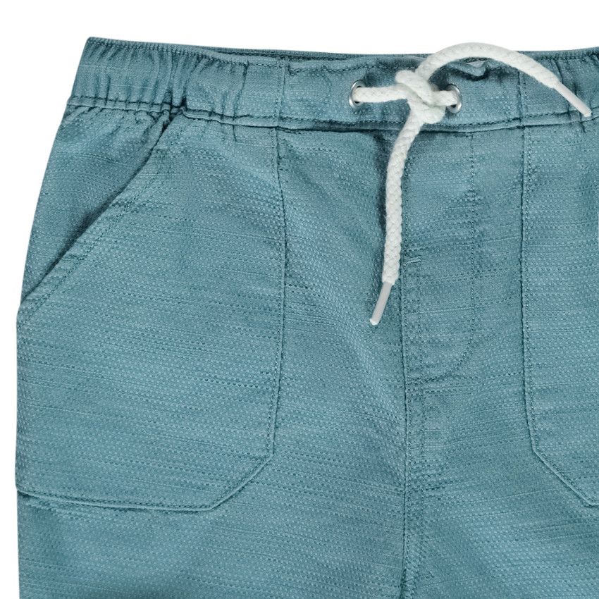 Bermuda en toile fantaisie pour bébé garçon - Bleu marine