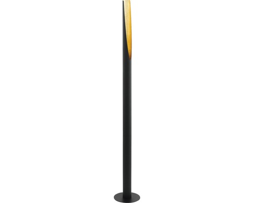 LED vloerlamp 340 lm 3000 K HxØ 137x6 cm Barbotto zwart/goud met voetschakelaar