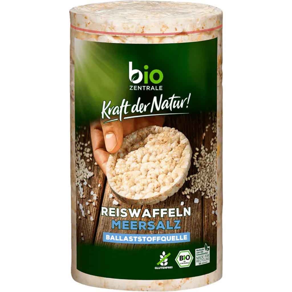 Biozentrale Bio Reiswaffeln Meersalz 100g MHD:24.9.25