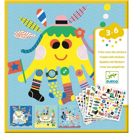 Djeco Sticker: Stickerbilder Meerestiere