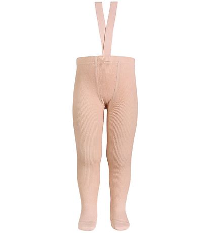 Condor Strumpfhosen m. Träger - Wolle - Puderpink