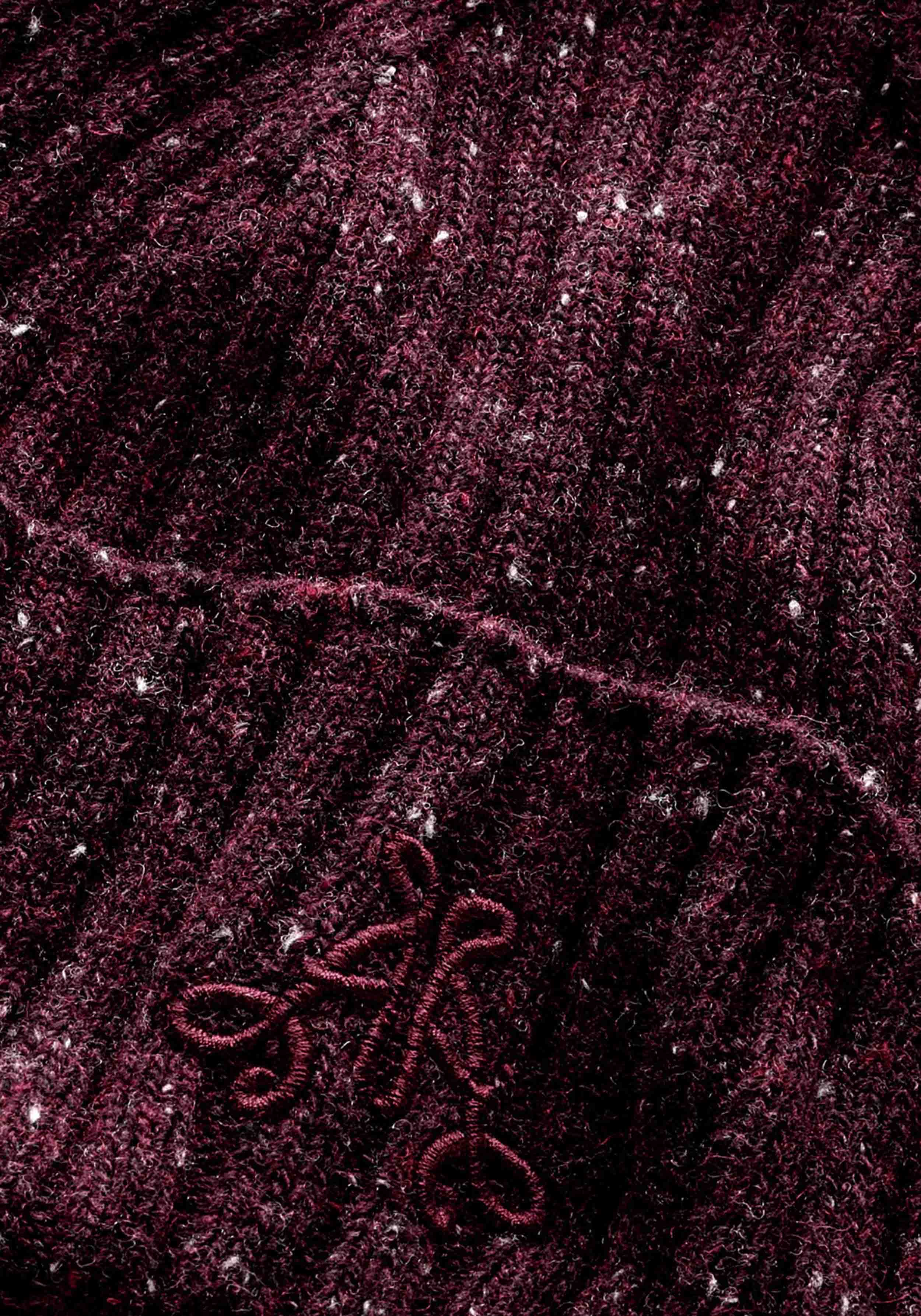 Armedangels Beanie Taaleen Tweed Dark Cranberry