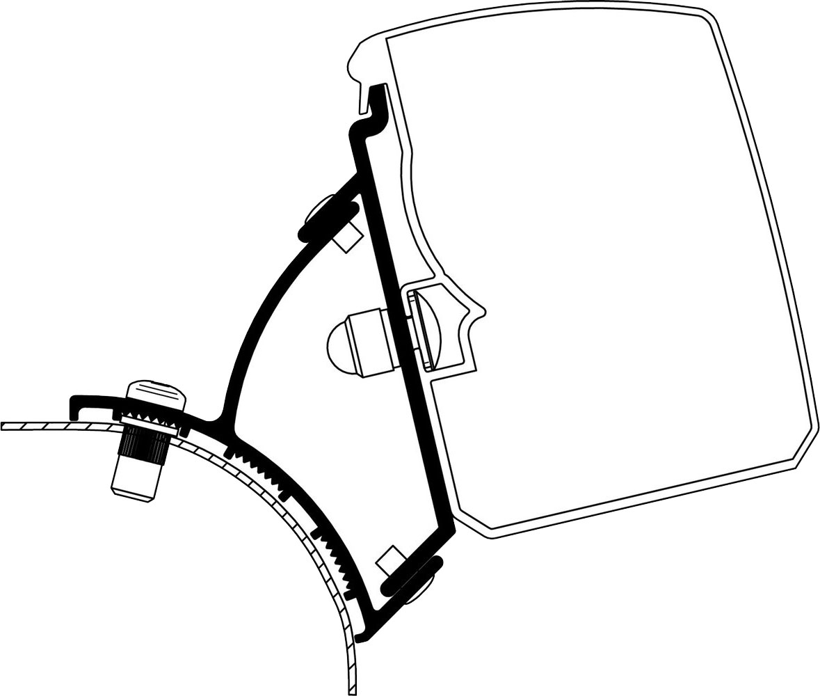 Thule Markise 3200, Adapter VW T5/T6 Minivan Fixed RHD