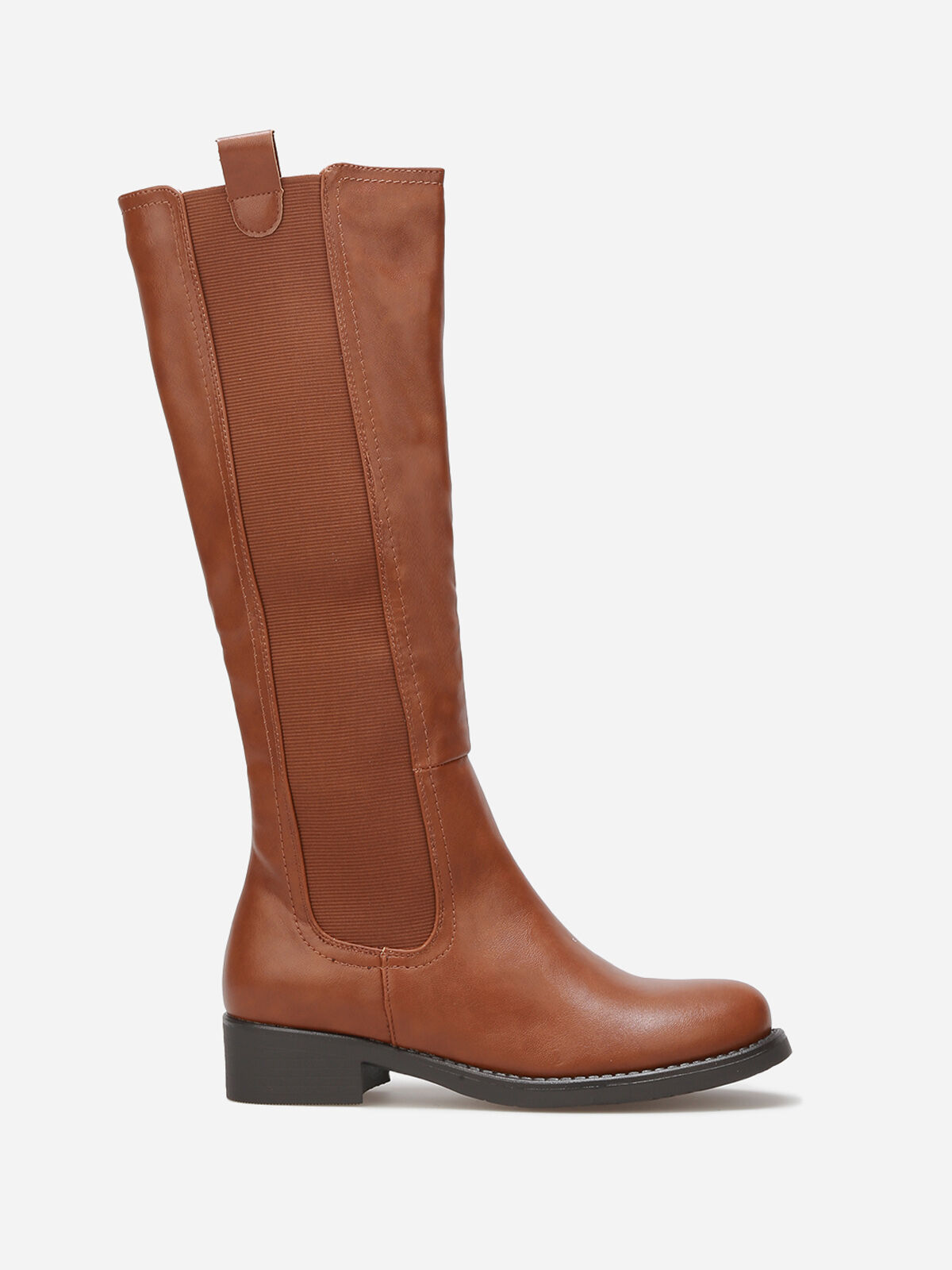 Bottes Chelsea style cavalières- Camel