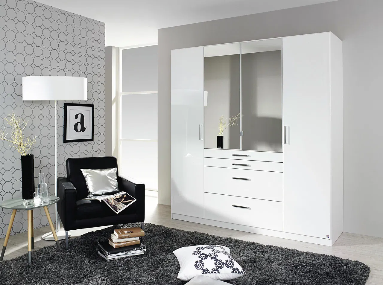 Hom´in Drehtürenschrank 4-türig HOMBURG