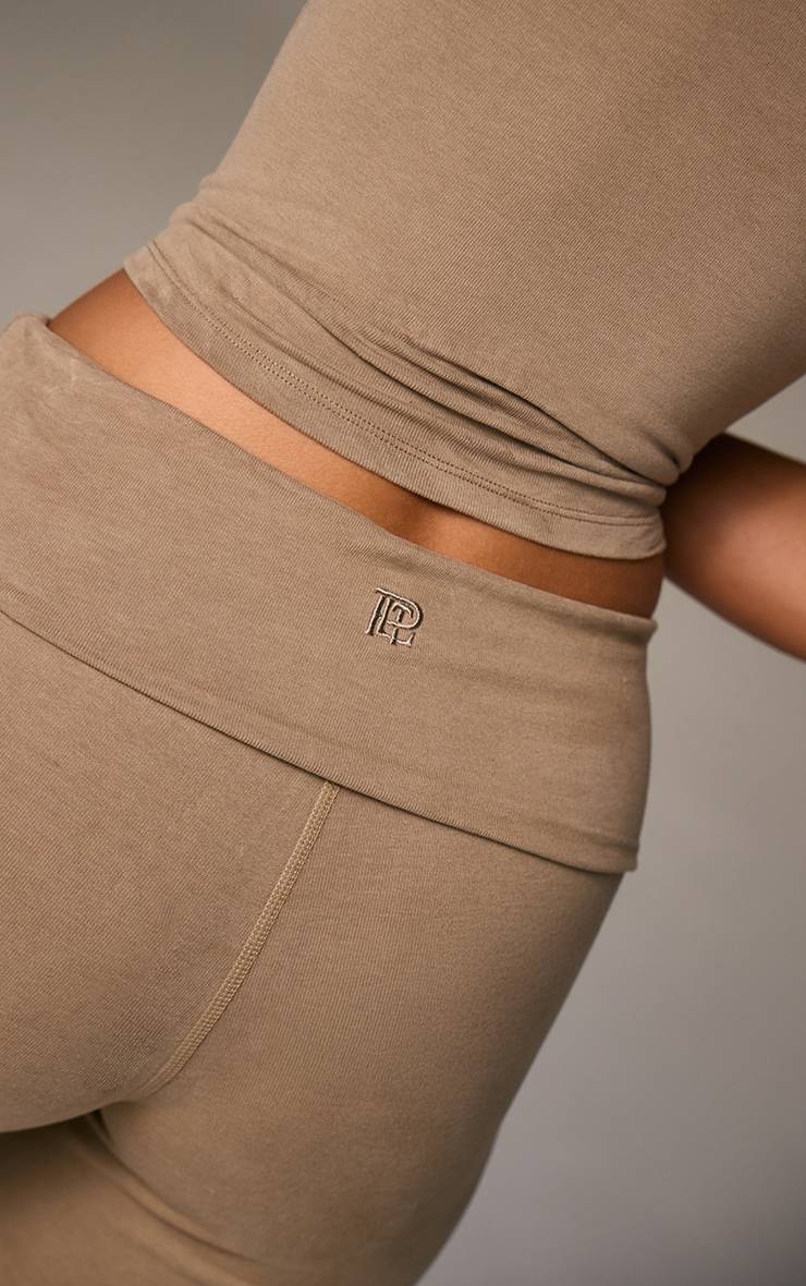 Vert Sauge Pantalon De Yoga En Coton Doux Mélange Prune Profond