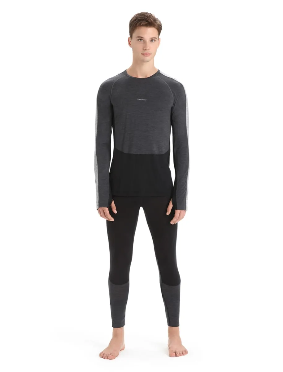 Icebreaker Men's 125 ZoneKnit™ Leggings Black/Jet Heather/CB