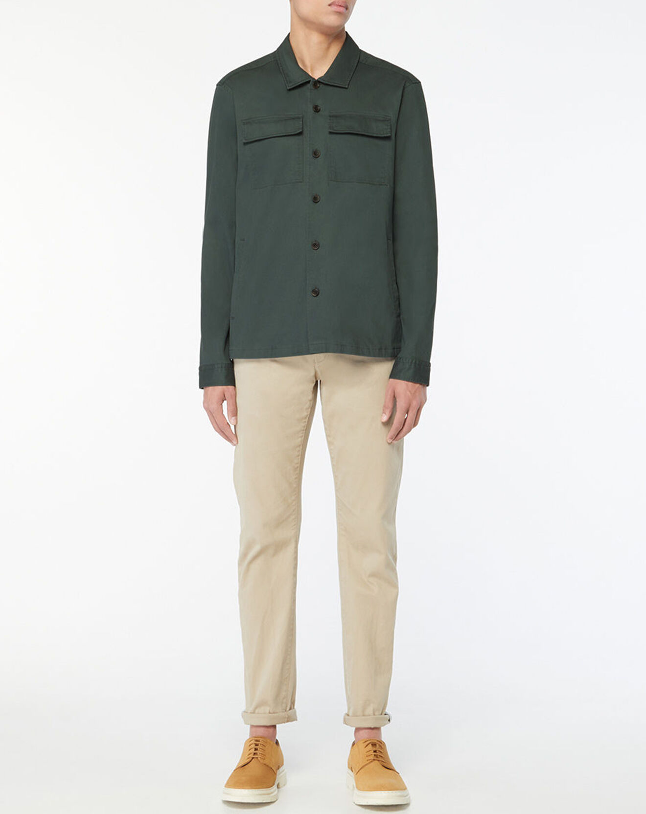 Hackett London Surchemise Regular Fit Worker verte