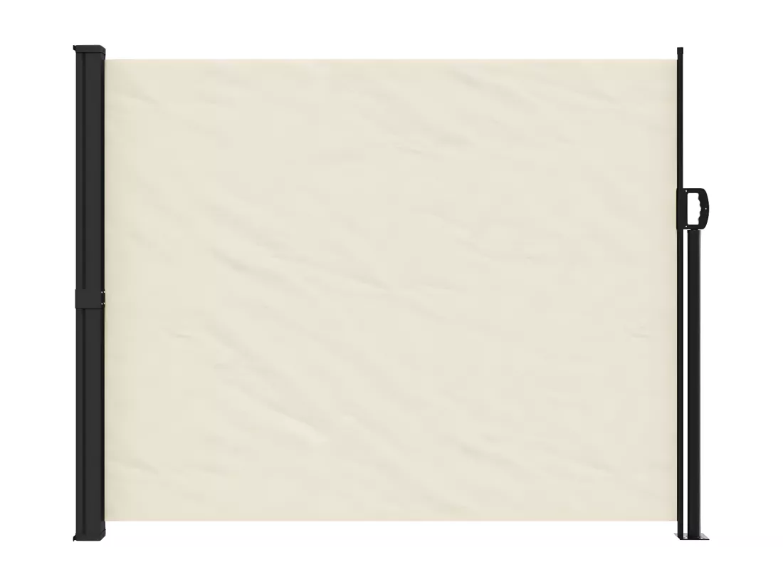 Auvent latéral rétractable crème 160x500 cm