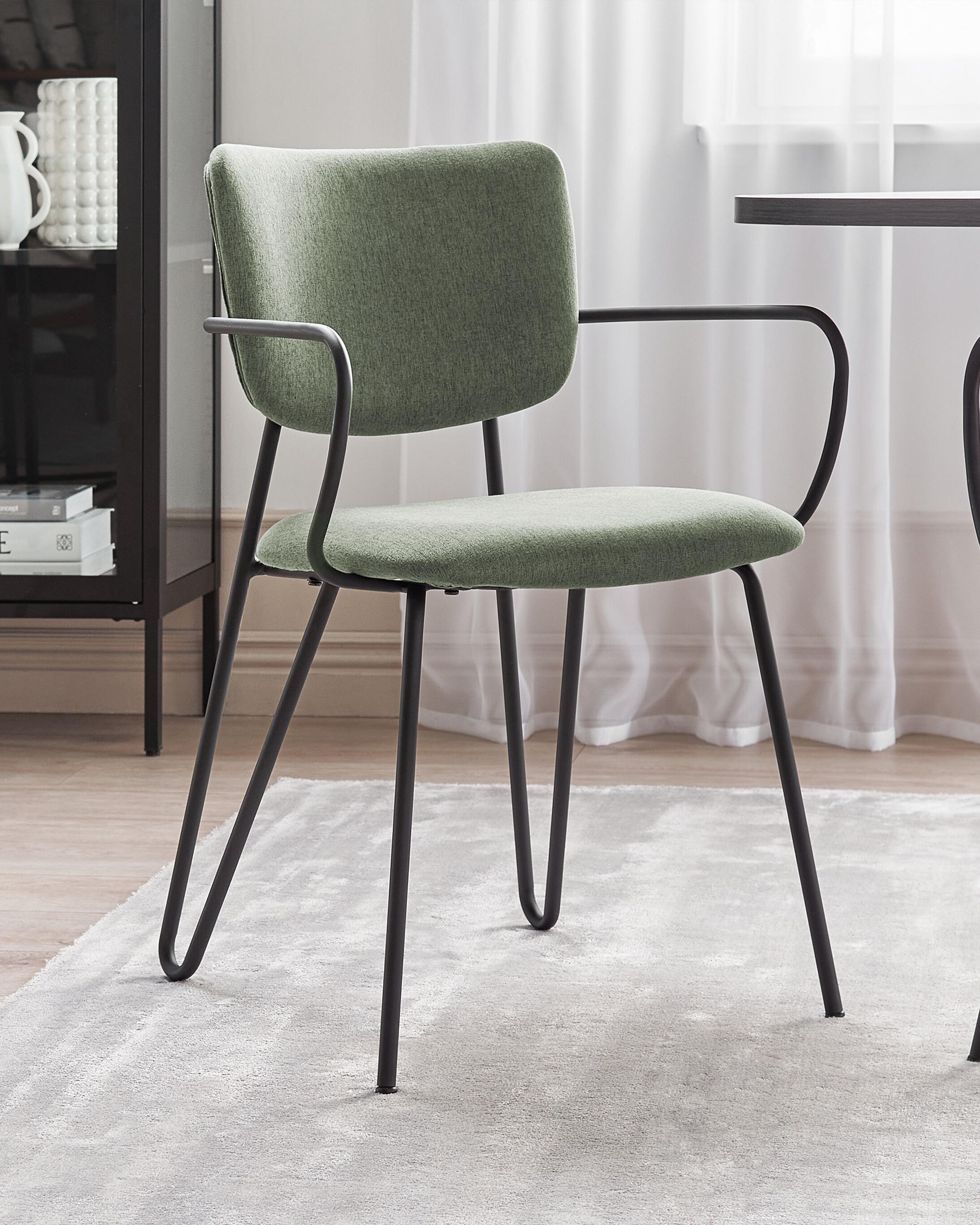 Set van 2 eetkamerstoelen ELKO Donkergroen