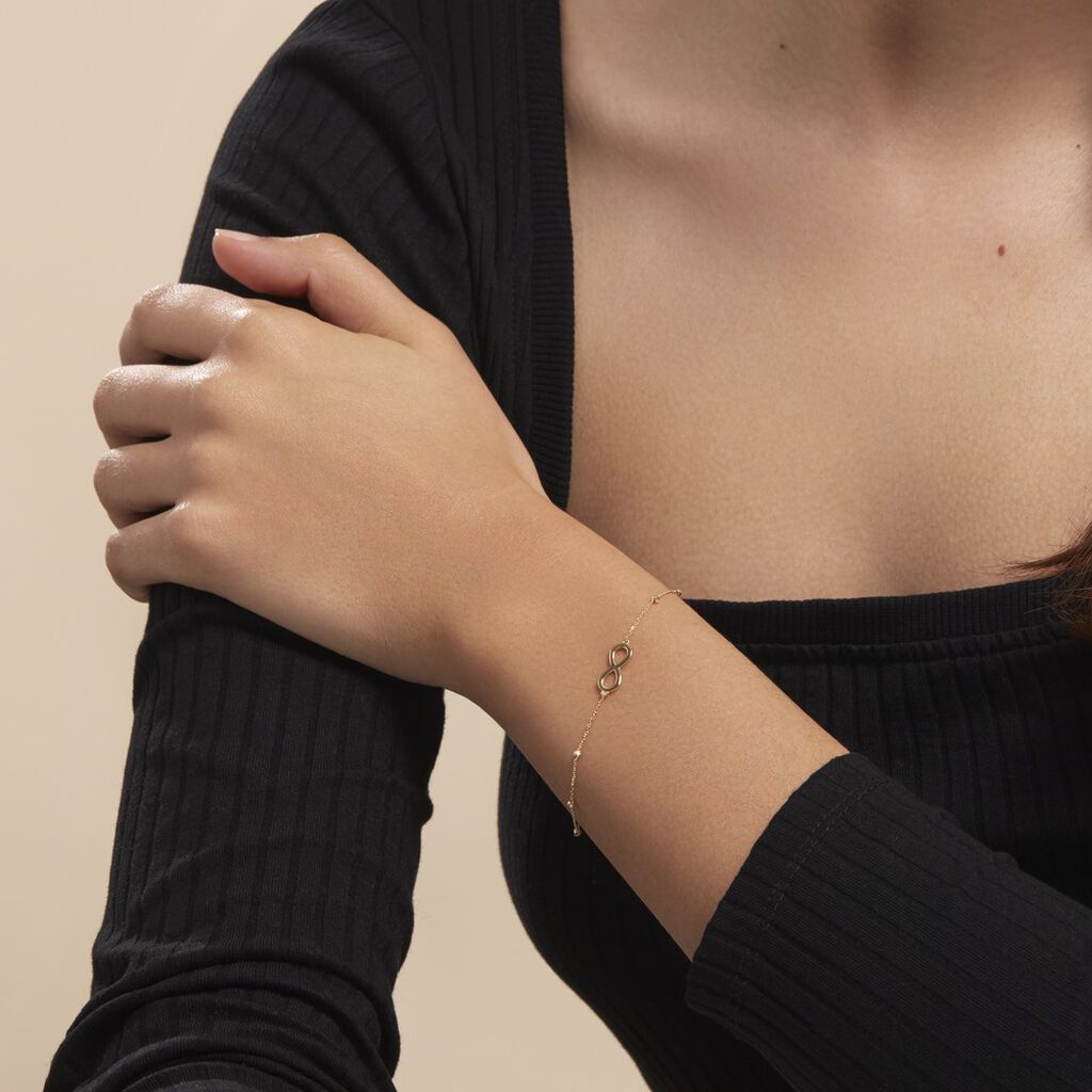 Bracelet Maryeme Infini Boules Or Jaune