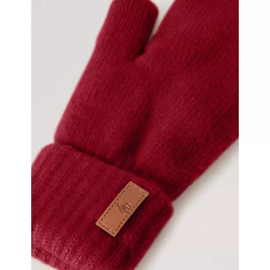 BabyMocs Handschuhe Vegan burgundy