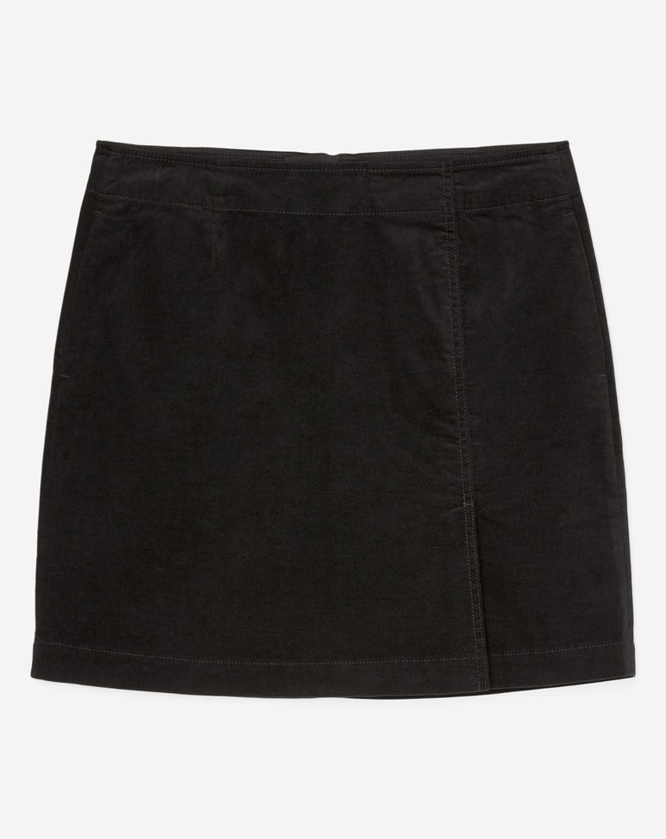 Marc O'Polo Jupe droite en Velours lisse noire