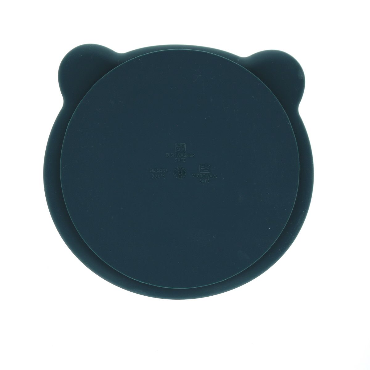 Assiette ours silicone bleu ocean Pause goûter