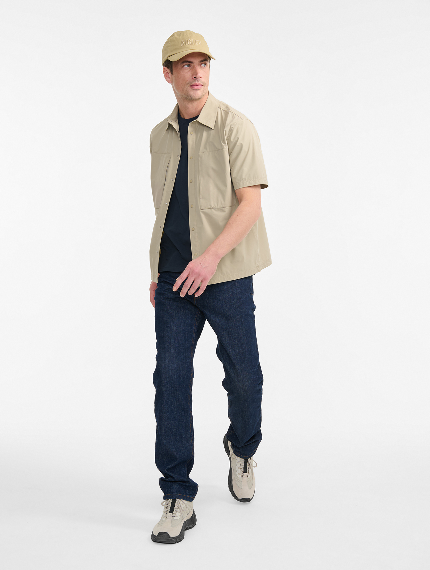 Chemise DRY FAST TEXTILE® et UV-C® à manches courtes BISTRE